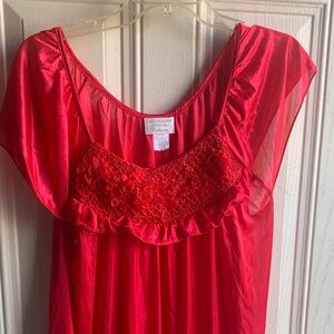 Lacy Fashion Red Lace Chemise Gown xl
